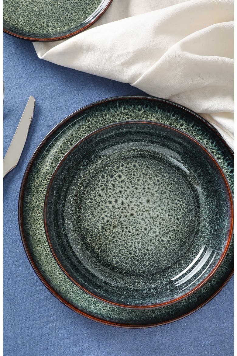 Remy Stoneware 24-Piece Dinnerware Set, Alternate, color, Blue