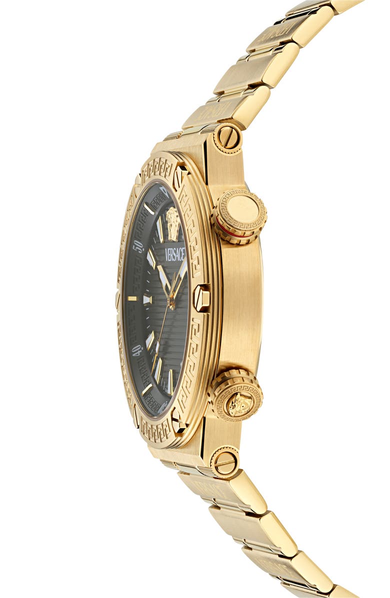 Versace Greca Diver Bracelet Watch, 43mm, Alternate, color,