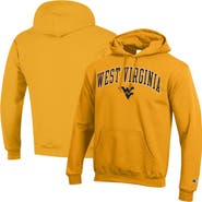 Champion Men's Champion Gold West Virginia Mountaineers Arch Over Logo Pullover Hoodie