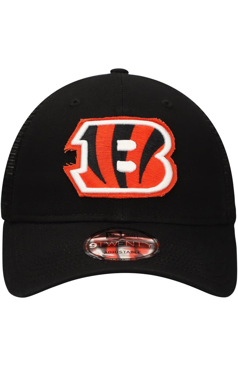New Era Men's New Era Black Cincinnati Bengals Game Day 9TWENTY Adjustable Trucker Hat, Alternate, color, 