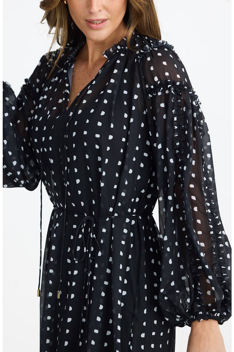 Ritz Print Long Sleeve Midi Dress, Alternate, color, ARCHES