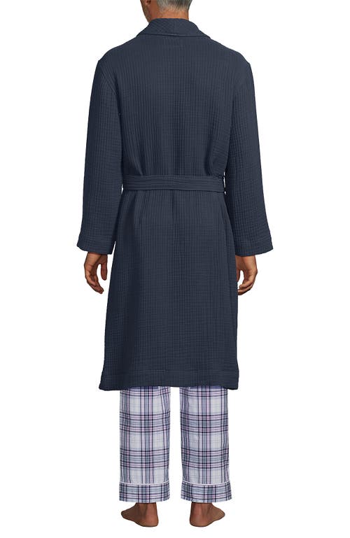 LANDS' END LANDS' END CALF LENGTH GAUZE ROBE