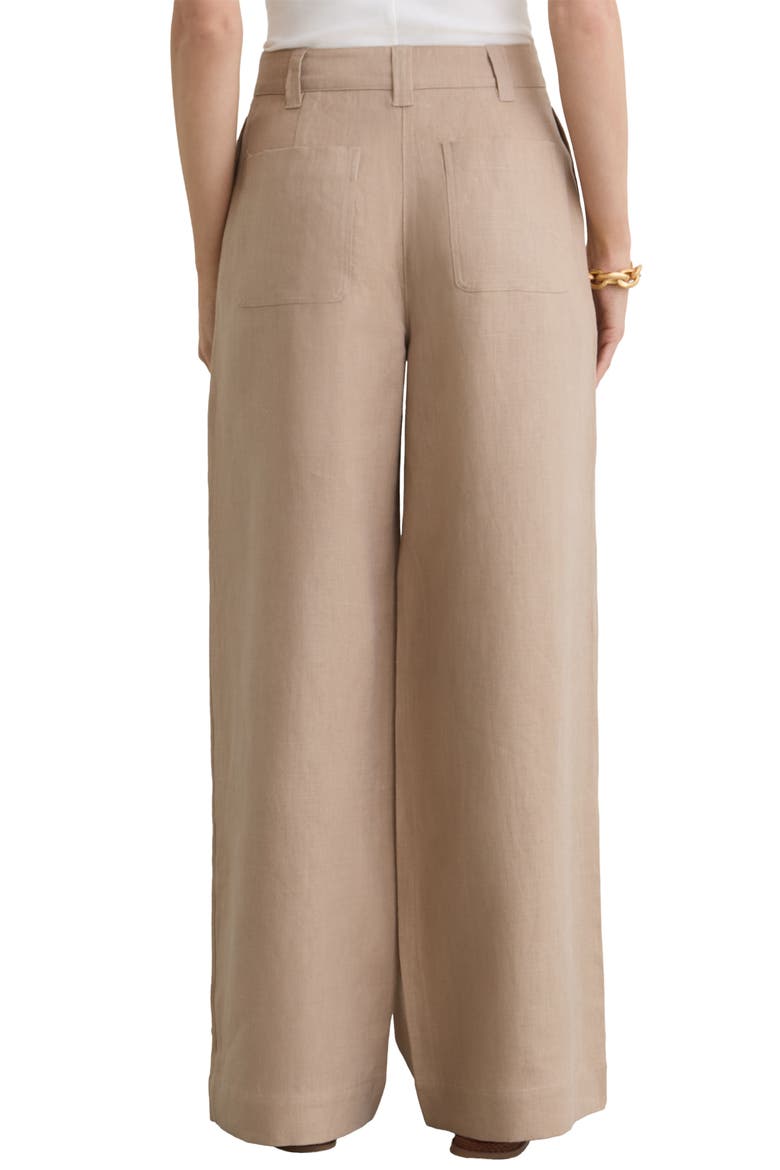 Ashby Wide Leg Linen Pants, Alternate, color, NEUTRAL