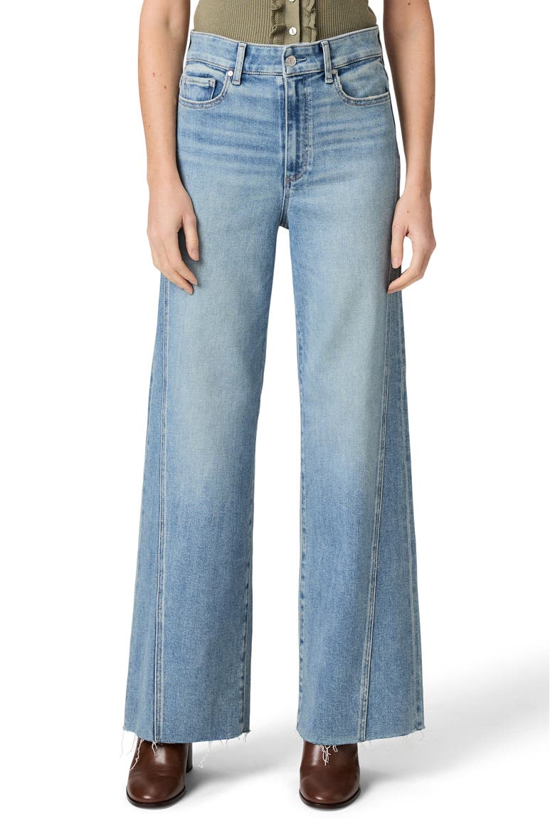 Anessa Raw Hem High Waist Wide Leg Jeans, Main, color, EXPLORER