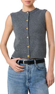 French Connection Aleyna Contrast Button Sweater Tank