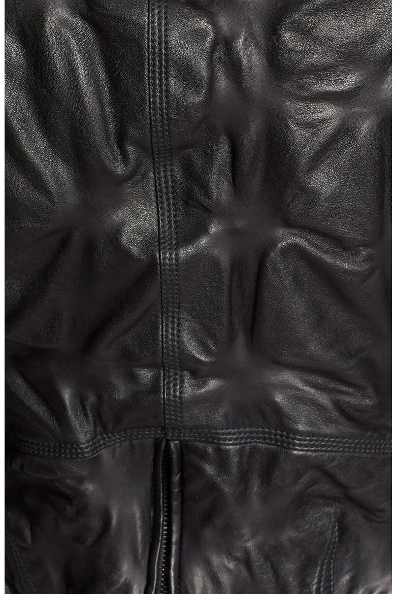 Nappa Leather Vest, Alternate, color, BLACK