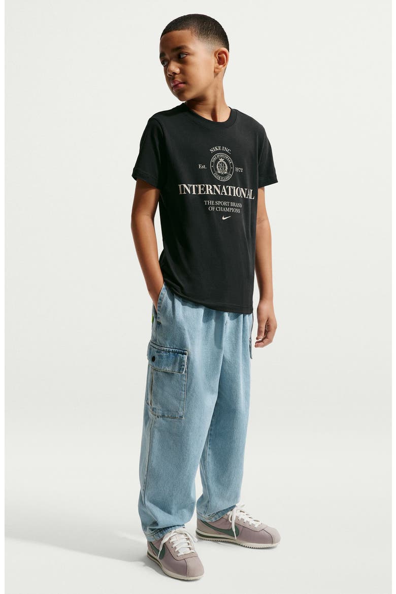 Kids' Sportswear International Graphic Tee, Alternate, color, BLACK
