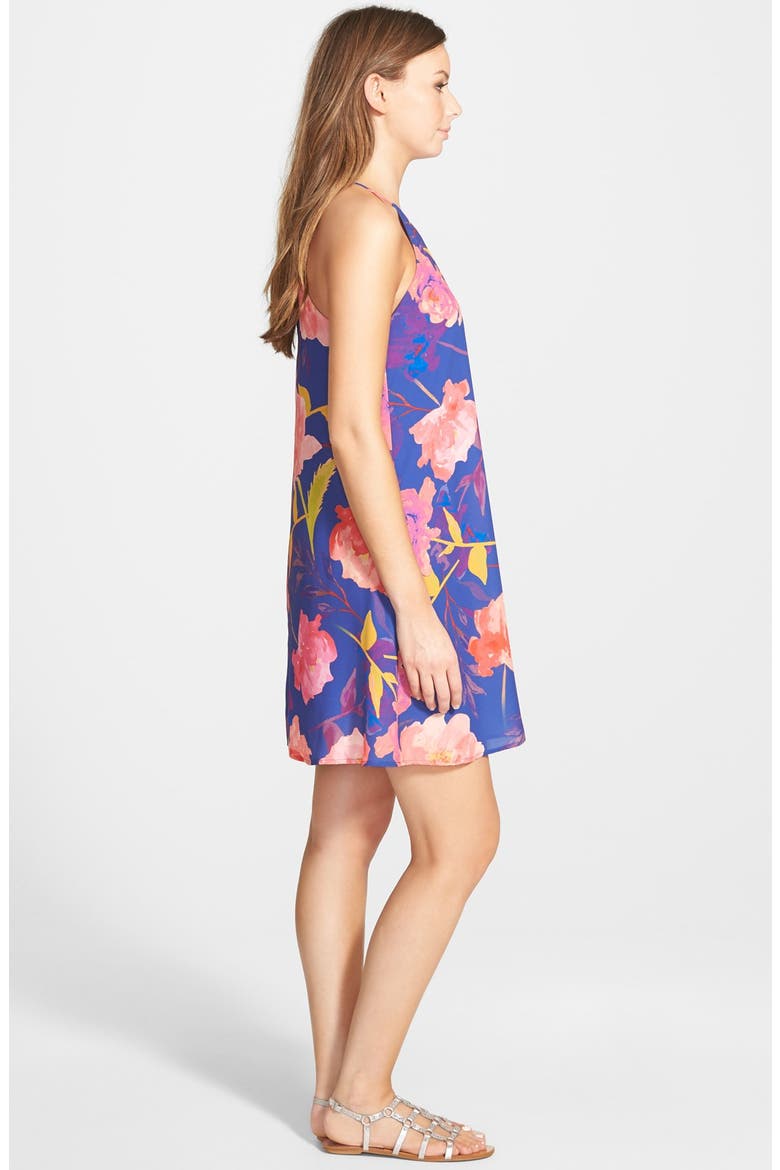 High Neck Swing Dress, Alternate, color, ROYAL