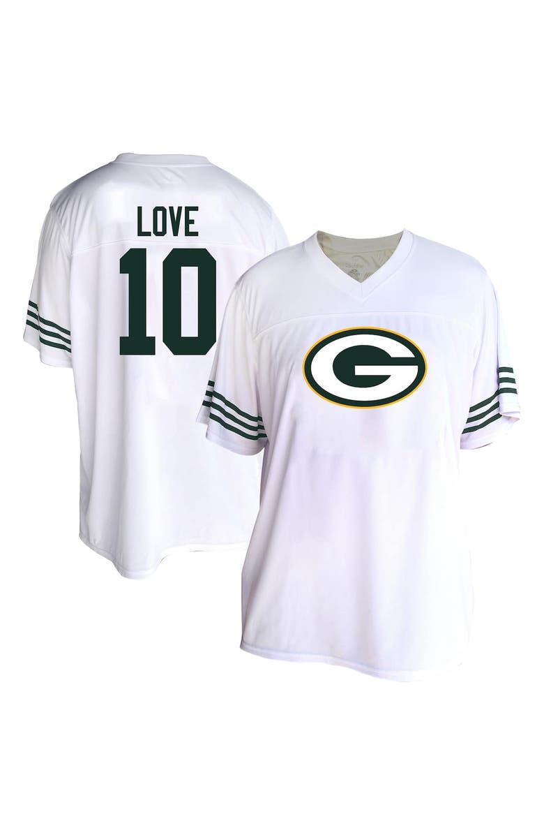 FANATICS Women's Fanatics Jordan Love White Green Bay Packers Plus Size Fashion Jersey, Alternate, color, White
