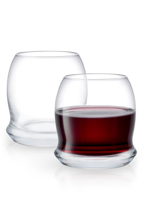 Cosmos Crystal Stemless Wine Glass - Set of 2