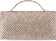 Jessica McClintock Felicia Rhinestone Embellished Top Handle Clutch