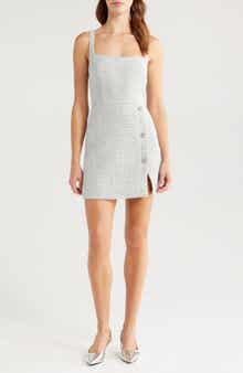 Metallic Tweed Minidress