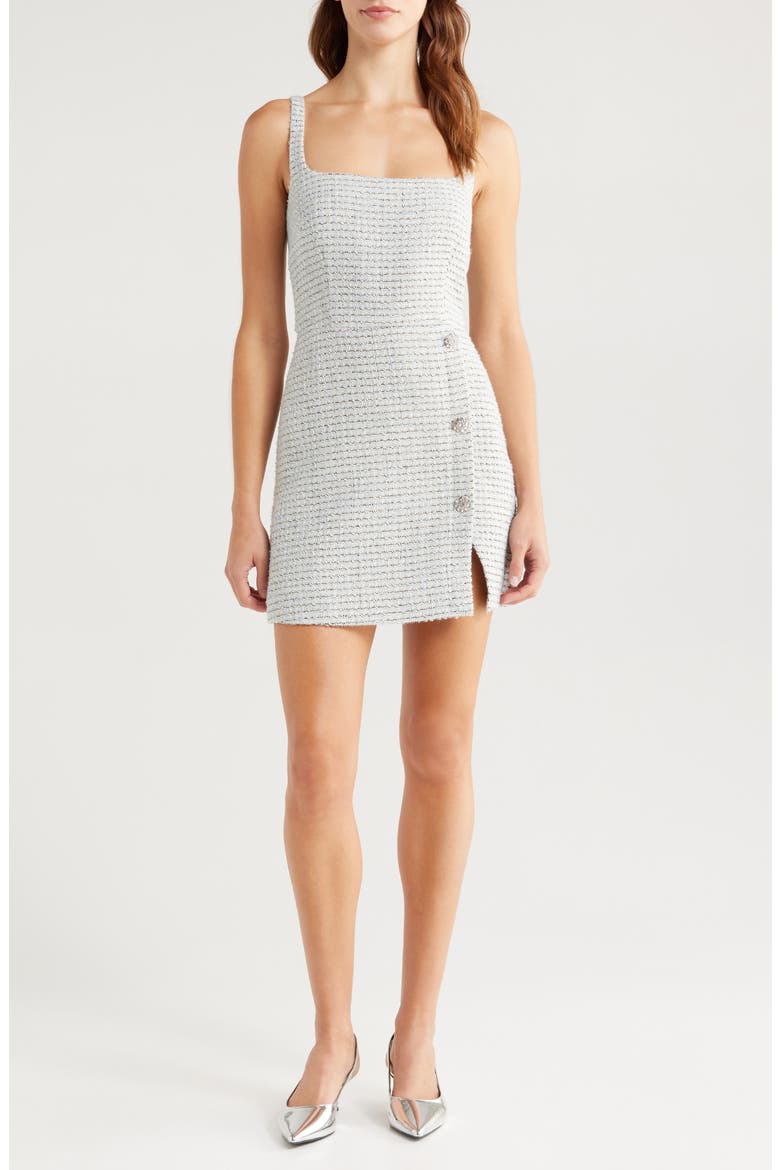 french connection metallic dress French Connection Tinsel Treat Sheath Dress