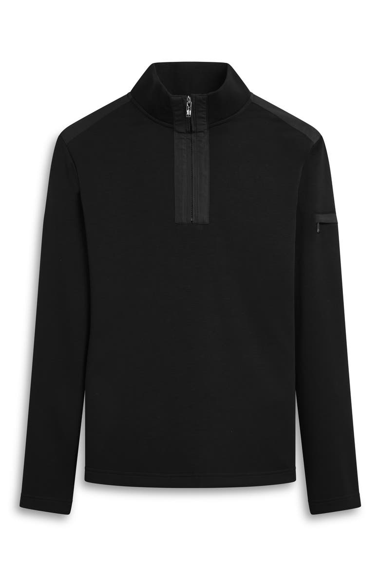 Bugatchi Soft Touch Quarter Zip Pullover, Alternate, color, 