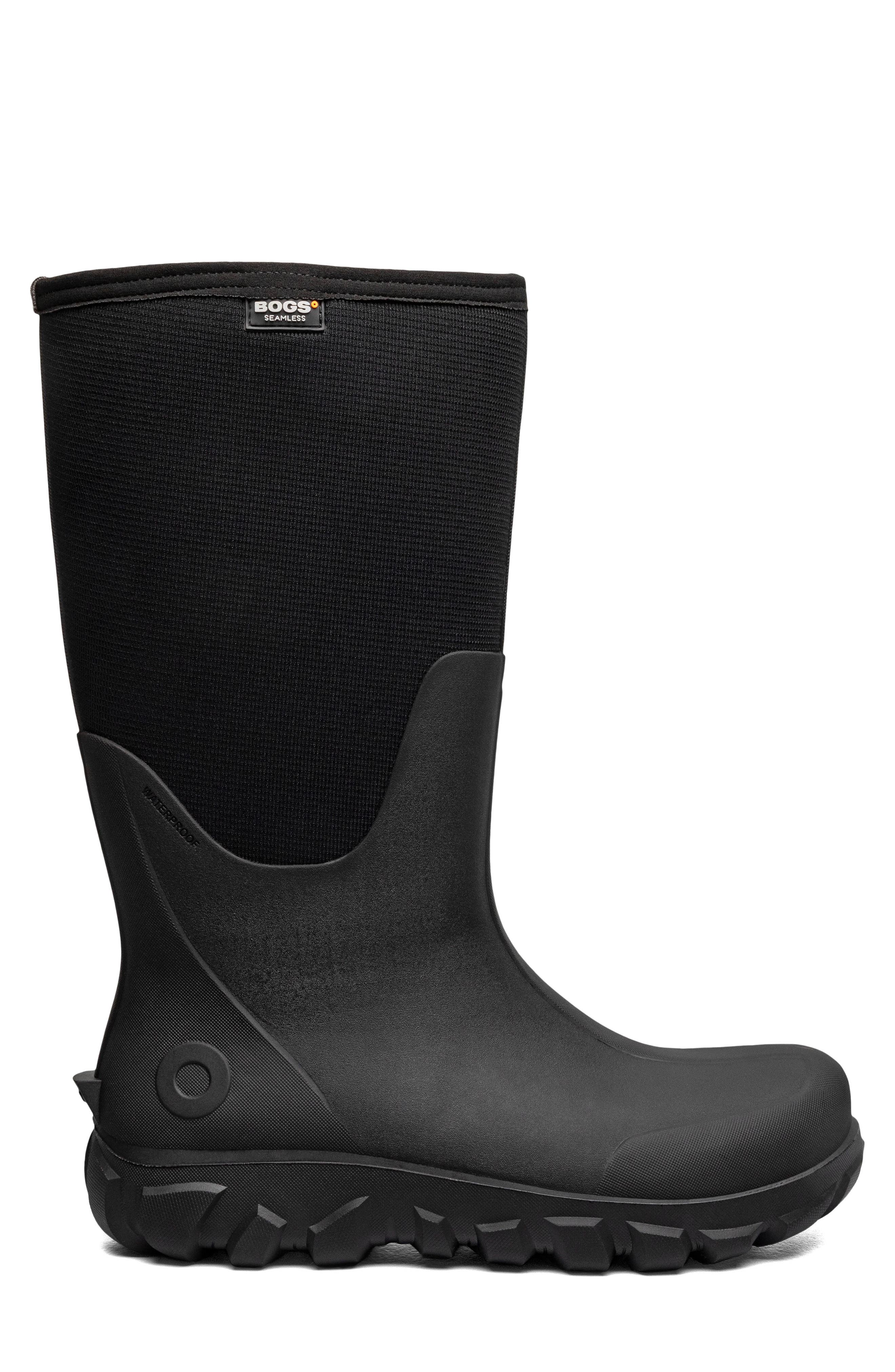 Bogs Classic Seamless Tall Waterproof Boot, Alternate, color, Black