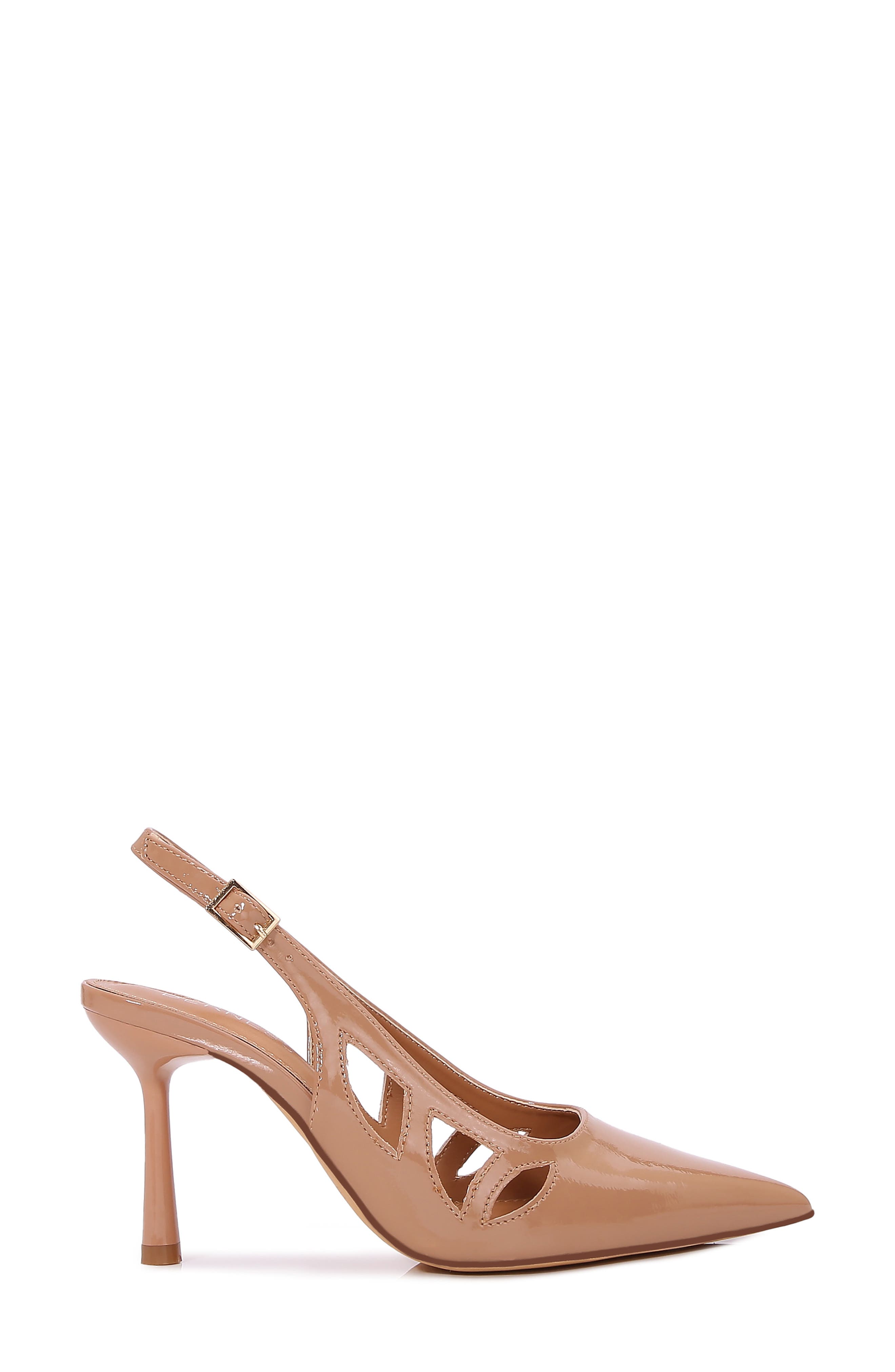 Cinder Pointed Toe Slingback Pump, Alternate, color, CAMEL