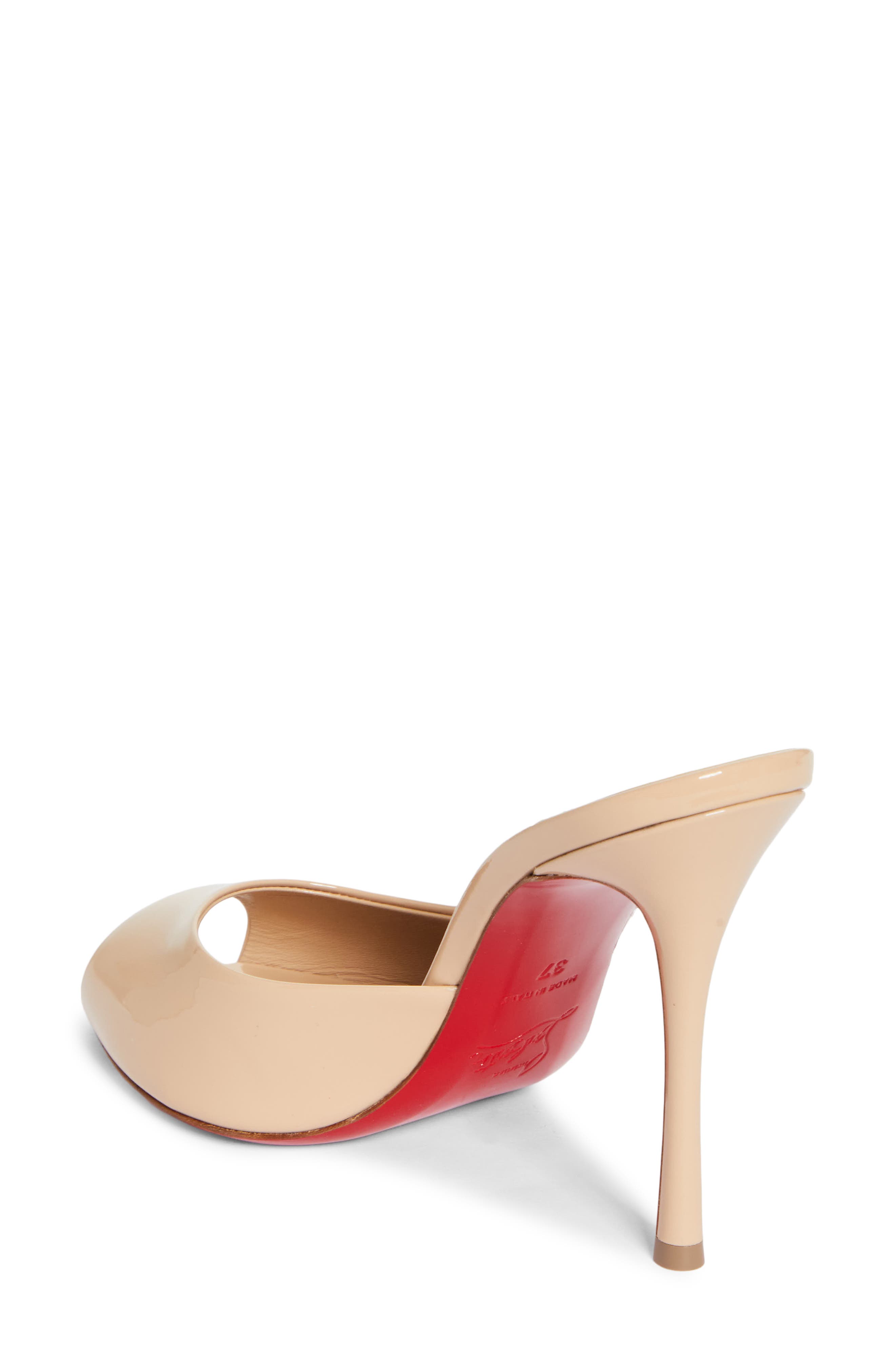 Me Dolly Peep Toe Slide Sandal, Alternate, color, LIGHT BEIGE