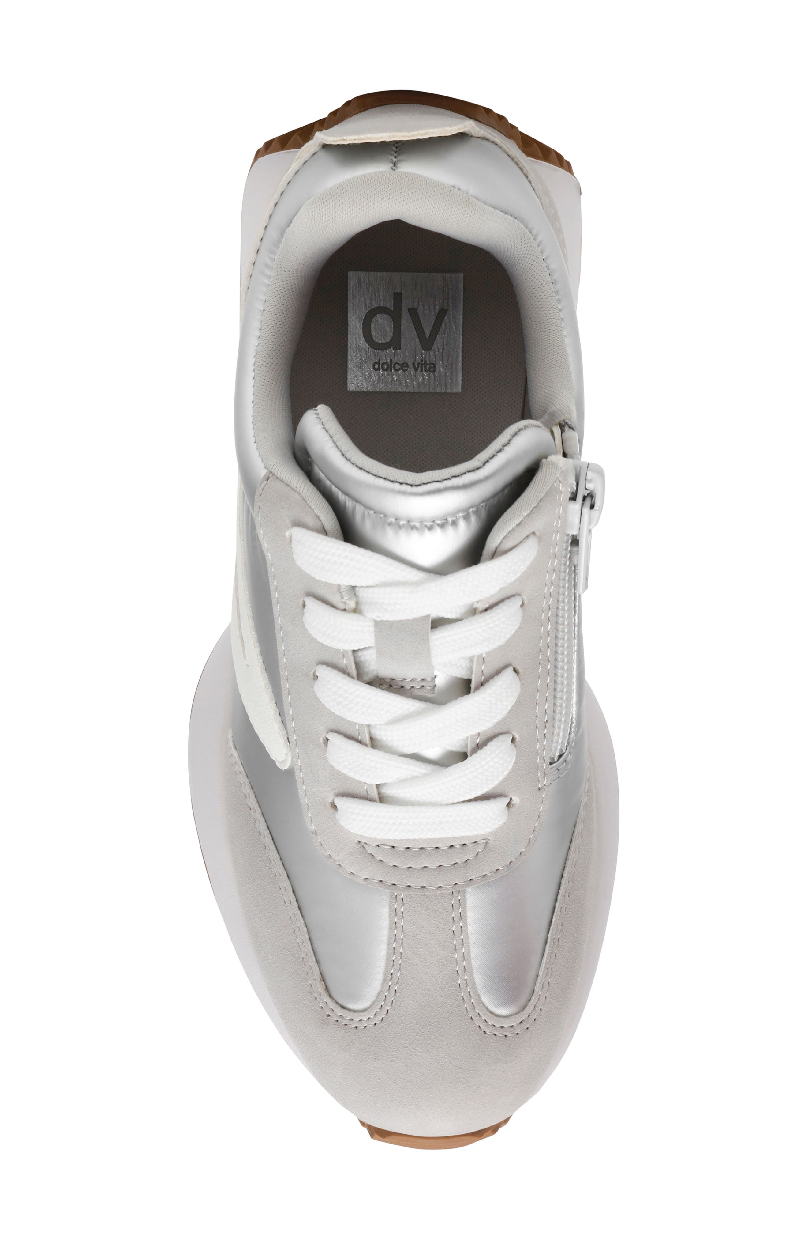 DV by Dolce Vita Kids' Blazer Sneaker, Alternate, color, Silver
