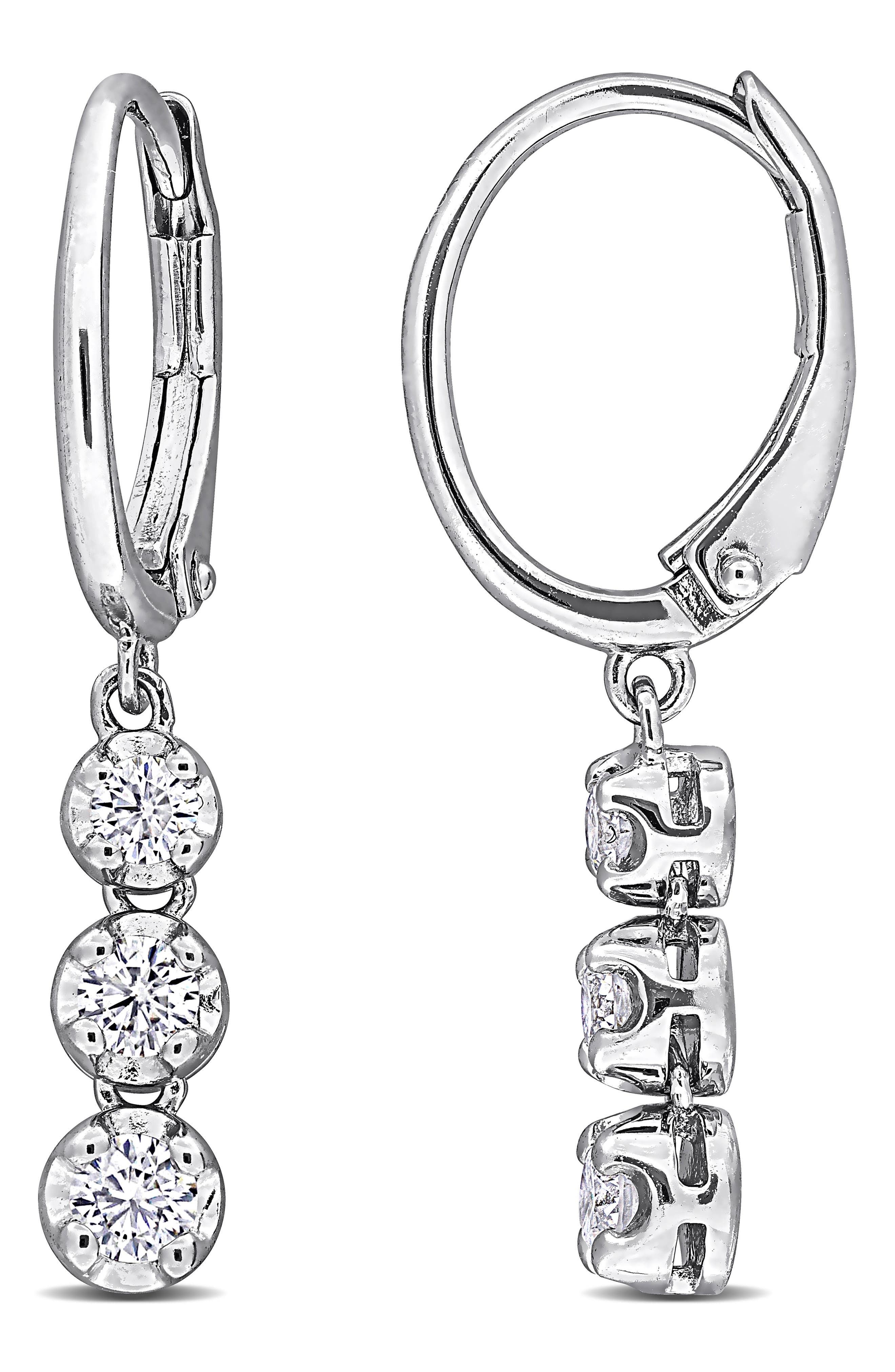 Created Forever Lab Grown Diamond Drop Earrings - 0.48ct.