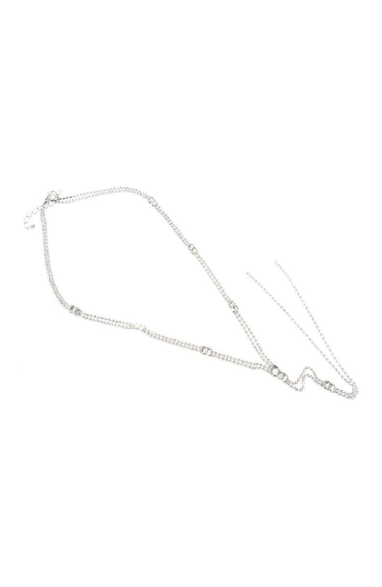 CRISTABELLE Crystal Station Beaded Y-Drop Necklace, Main, color, 