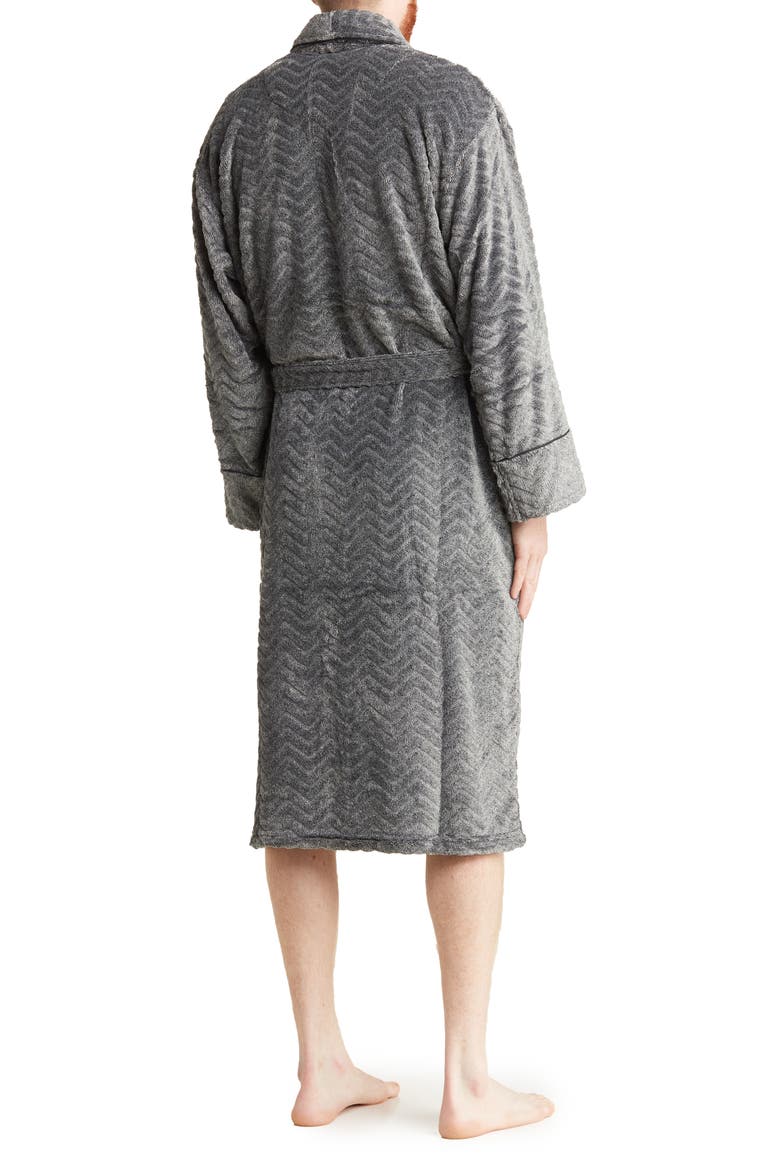 Herringbone Robe, Alternate, color, CHARCOAL
