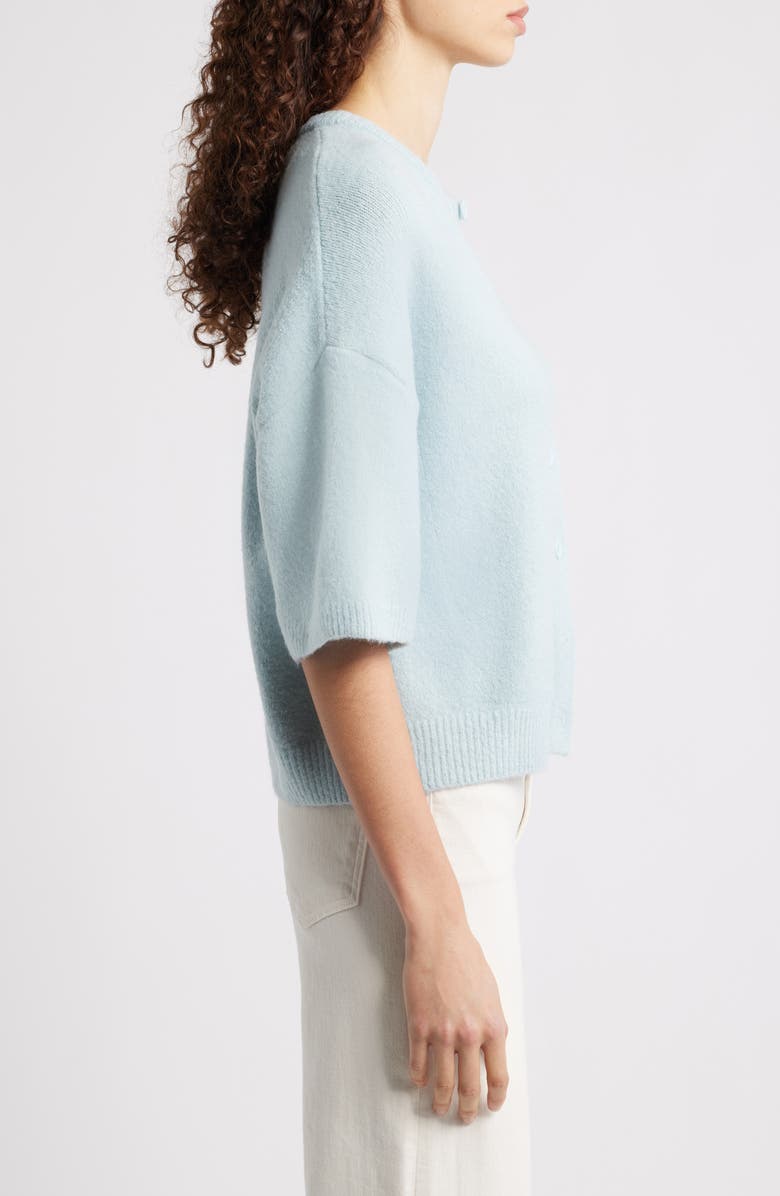 Petal & Pup Lilith Elbow Sleeve Cardigan, Alternate, color, Blue