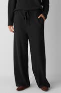 Eileen Fisher Organic Cotton Blend Ankle Wide Leg Drawstring Pants