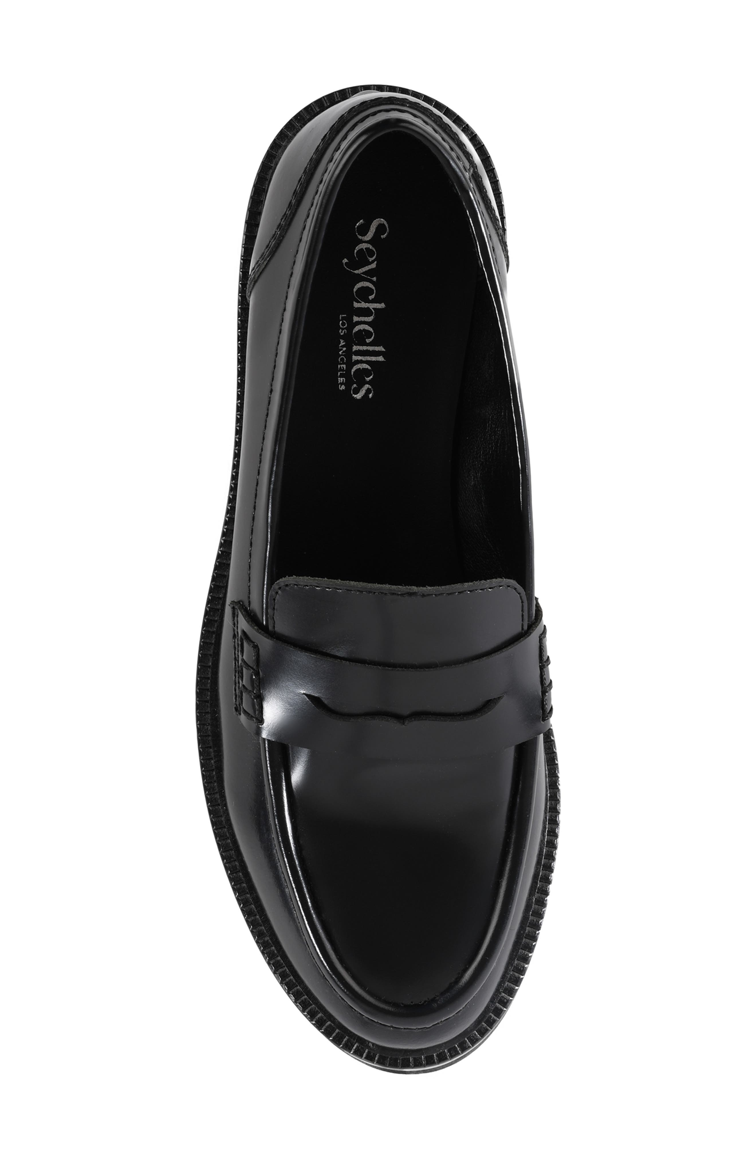 Seychelles Dover Penny Loafer, Alternate, color, Black