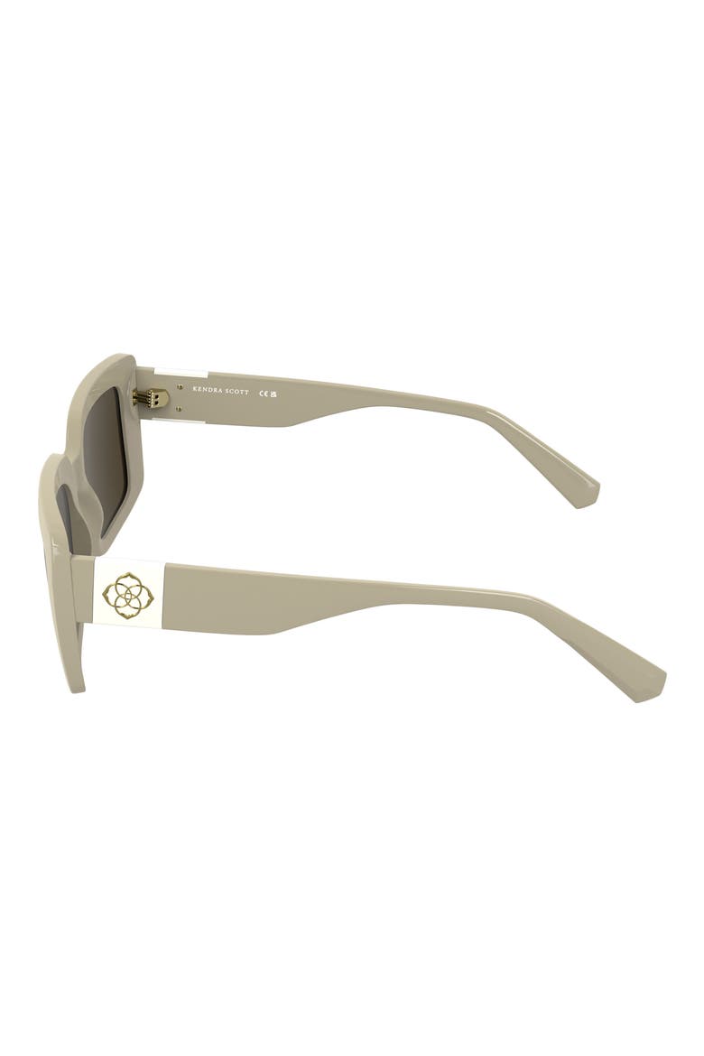 Dira 55mm Rectangular Sunglasses, Alternate, color, CREAM