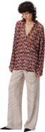 Missoni Oversized Blouse With Mandarin Collar And V-neck