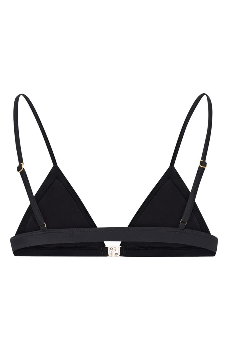 Milly Positano Colorblock Bikini Top, Alternate, color, Black Multi