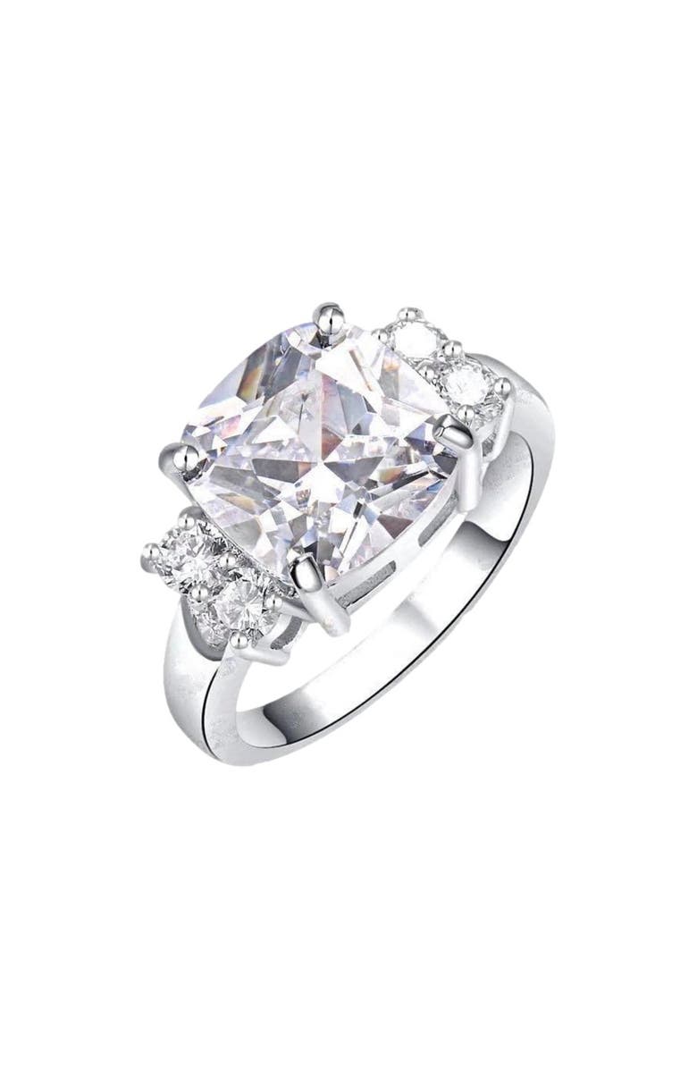 DLORIA Bella Cubic Zirconia Cushion Cut Ring, Alternate, color,