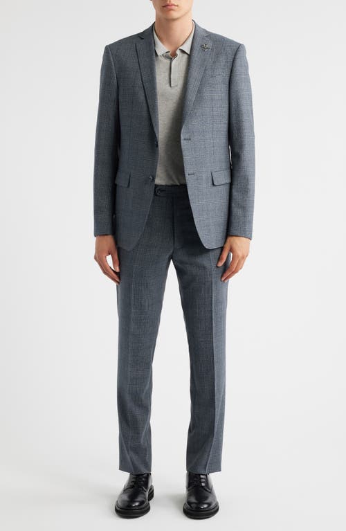 John Varvatos Bleecker Charcoal Grey Check Wool Blend Suit