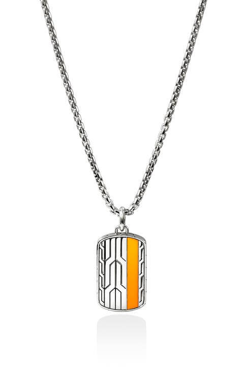 Icon 50 Tag Pendant Necklace