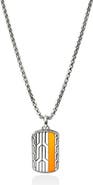 John Hardy Icon 50 Tag Pendant Necklace