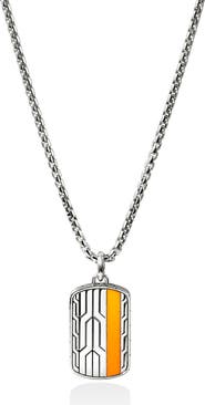 John Hardy Icon 50 Tag Pendant Necklace