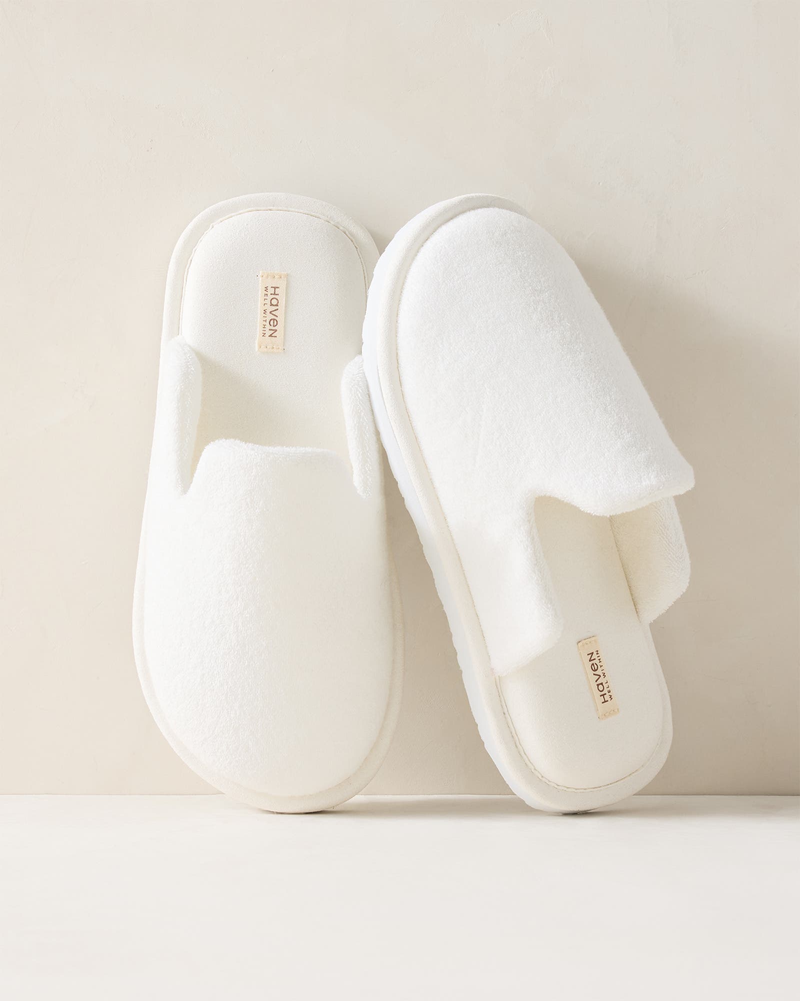 Spa Slippers, Main, color, White