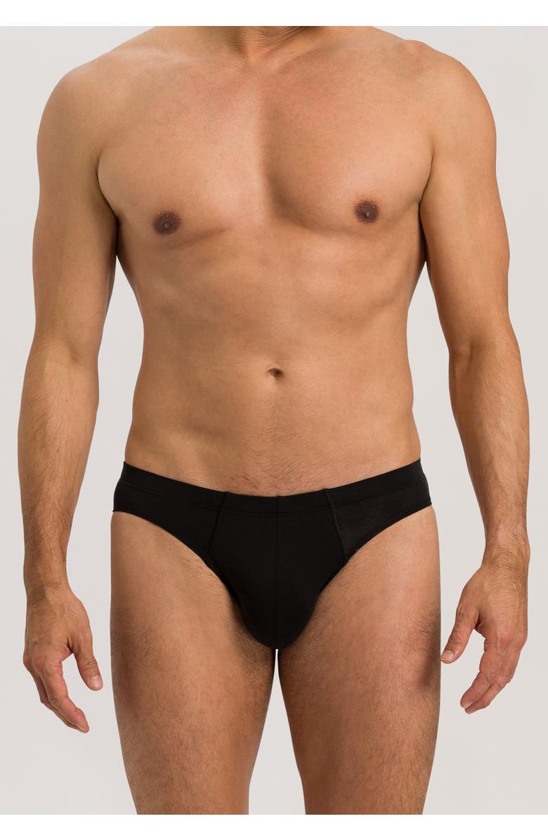 Hanro Cotton Sensation Cotton Brief, Alternate, color, Black