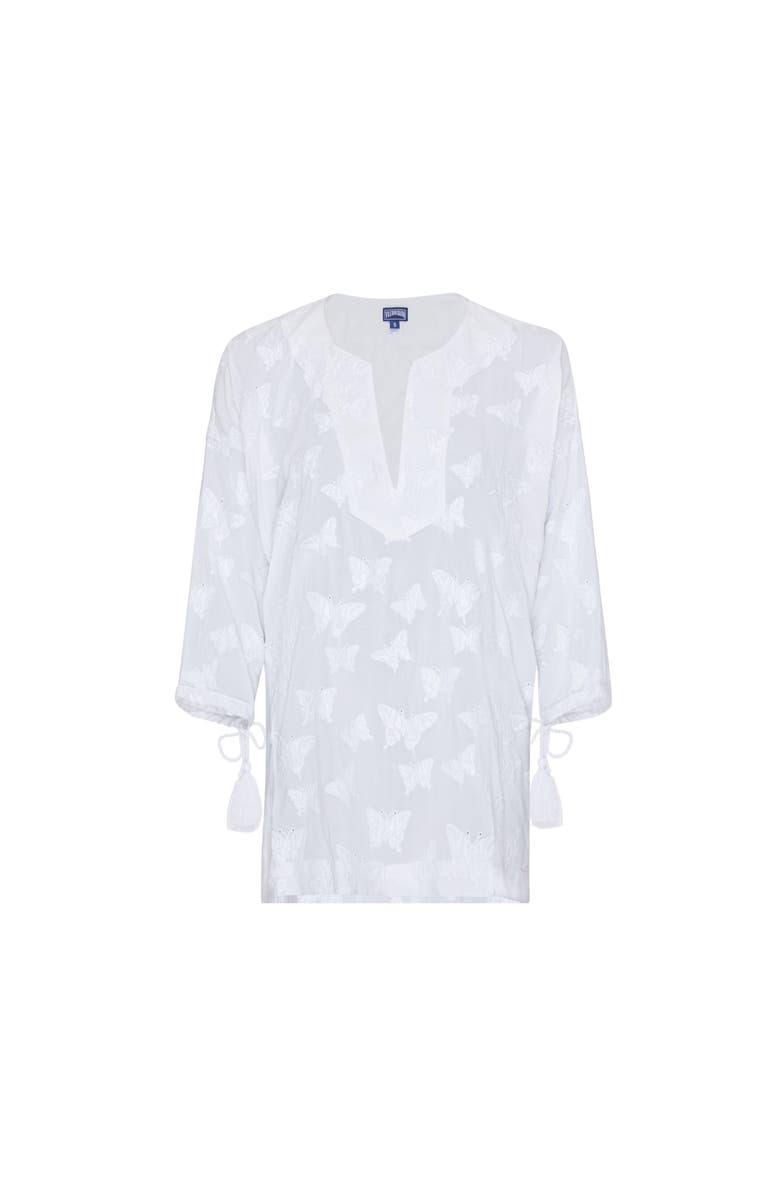 Vilebrequin Women's Disco Butterflies Rayon Dress, Main, color, Blanc