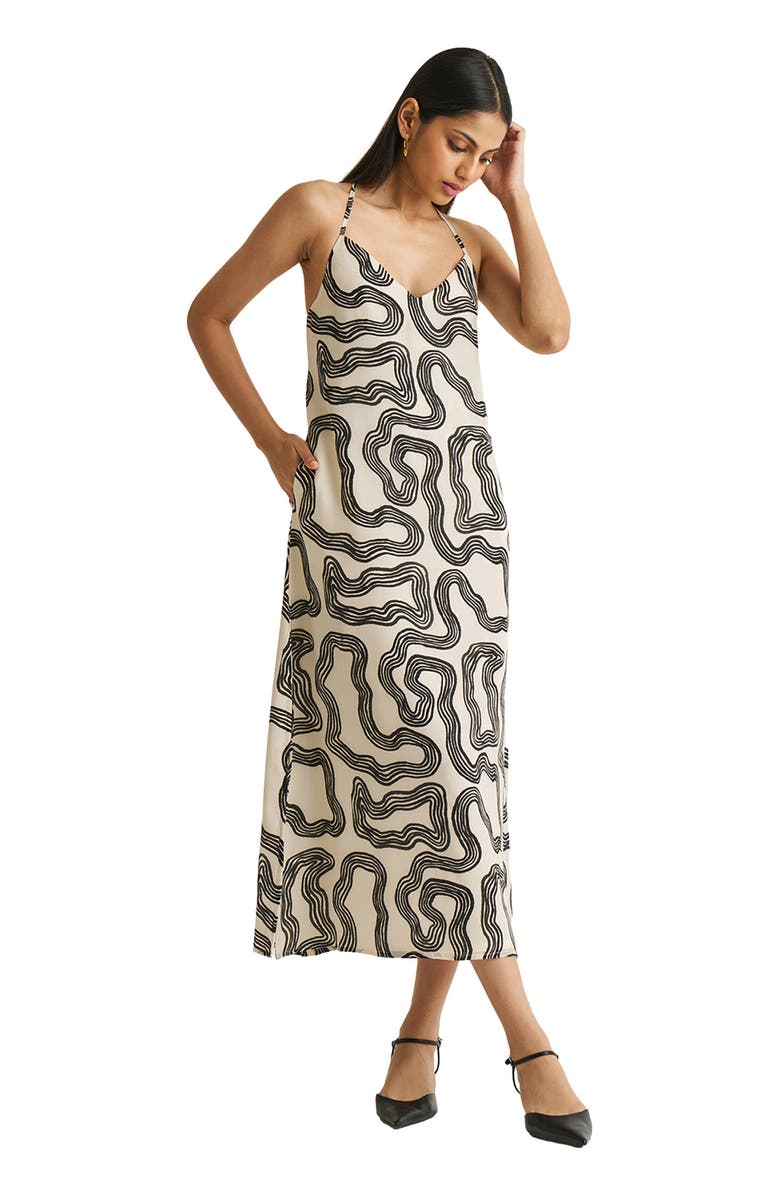 Reistor Midi Slip Dress, Alternate, color, Off-White