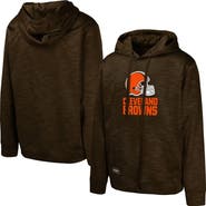 Outerstuff Men's Brown Cleveland Browns Streak Fleece Pullover Hoodie
