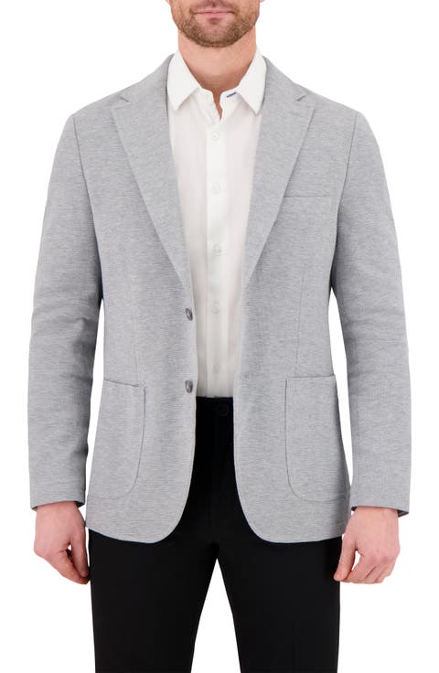 Unstructured Comfort Knit Cotton Blend Sport Coat (Regular & Big)