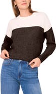 Vince Camuto Extended Shoulder Colorblock Sweater