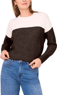 Vince Camuto Extended Shoulder Colorblock Sweater