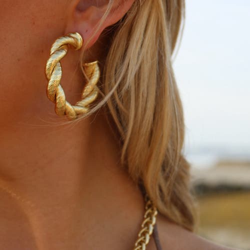 Holst + Lee Holst+lee Hot Girl Hoop In Gold