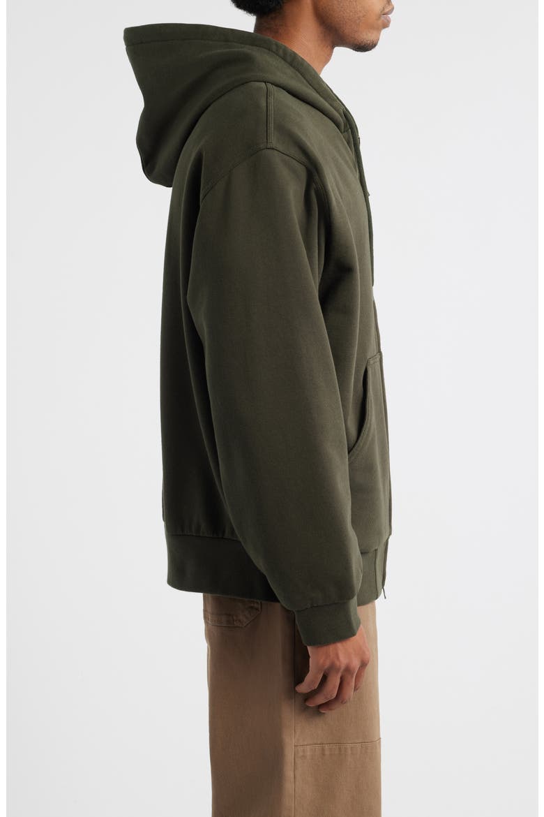 Active Zip Hoodie, Alternate, color, OLIVE