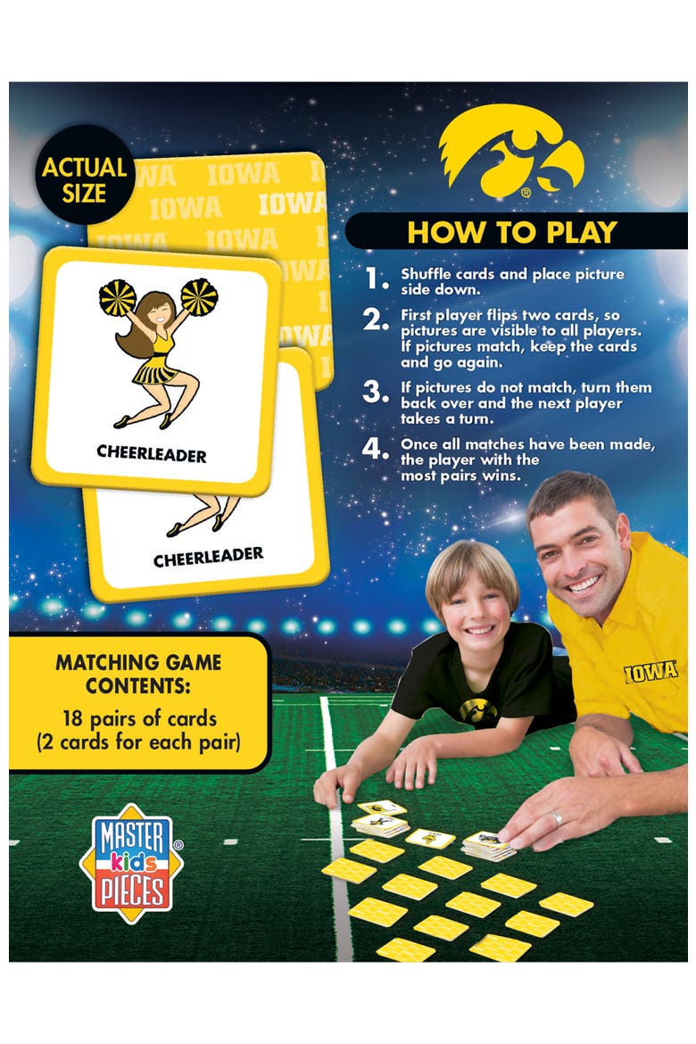Iowa Hawkeyes Matching Game, Alternate, color, Multicolor
