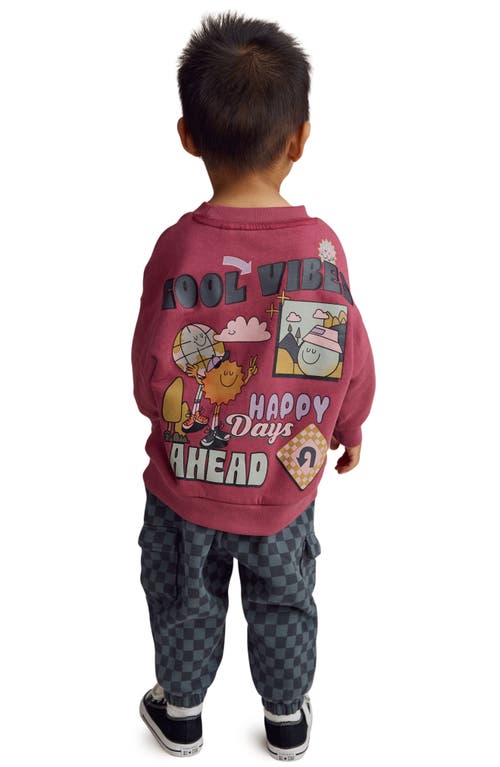 Next Kids' Graphic Sweatshirt & Cargo Joggers Set In Red