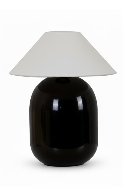 Ren Black 8" Portable And Dimmable Led Table Lamp, Cordless Up To 12-hours Of Charge
