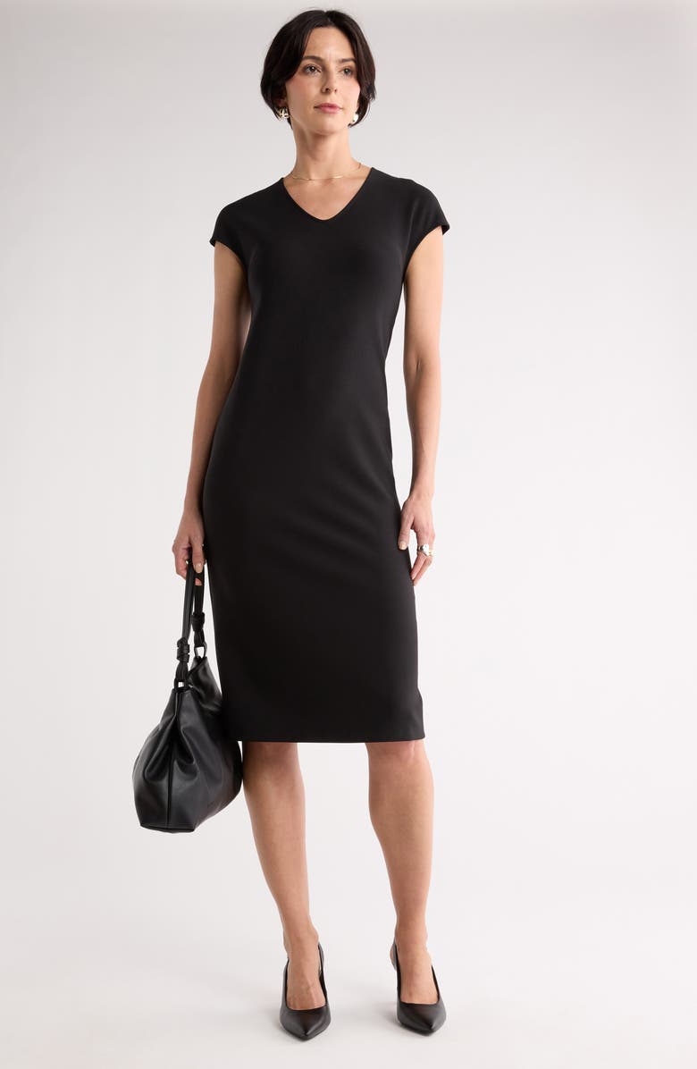 NORDSTROM RACK V-Neck Shift Dress, Alternate, color, 